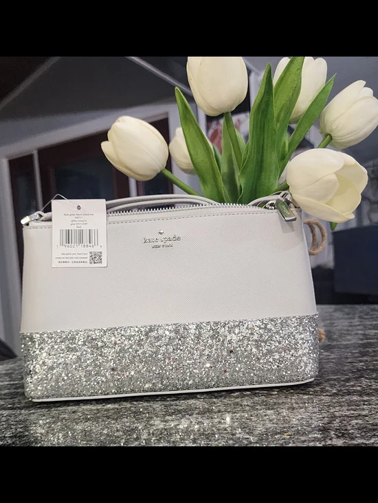 kate spade Flash Glitter Crossbody Bag- NWT- 9.5×5.5×1.5 - Picture 1 of 7